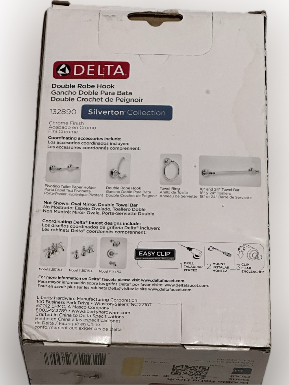 Delta Double Robe Hook Silverton Collection - Picture 3 of 4